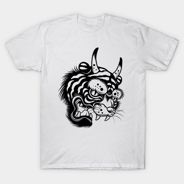 Tiger head T-Shirt by Adorline